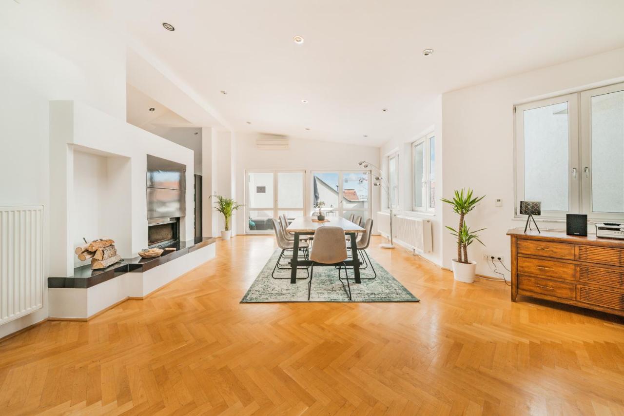 Penthouse Apartment - Sauna - Terrasse - Kamin - Ac Wien Exteriör bild